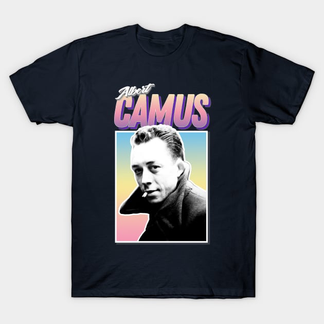 ALBERT CAMUS Philosophy Graphic Design Hipster Statement Tee T-Shirt by DankFutura